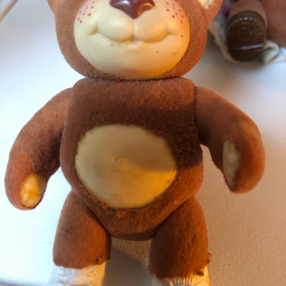 Vintage Furskin Bears Lot of 3 Flocked Bears 1980s, 4” - Picture 10 of 13